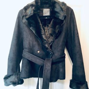 Black Suede Guess Jacket